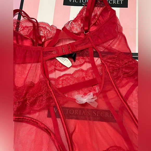 Victoria’s Secret Limited CHRISTMAS Edition Lace Corset Garter Slip - Picture 5 of 5